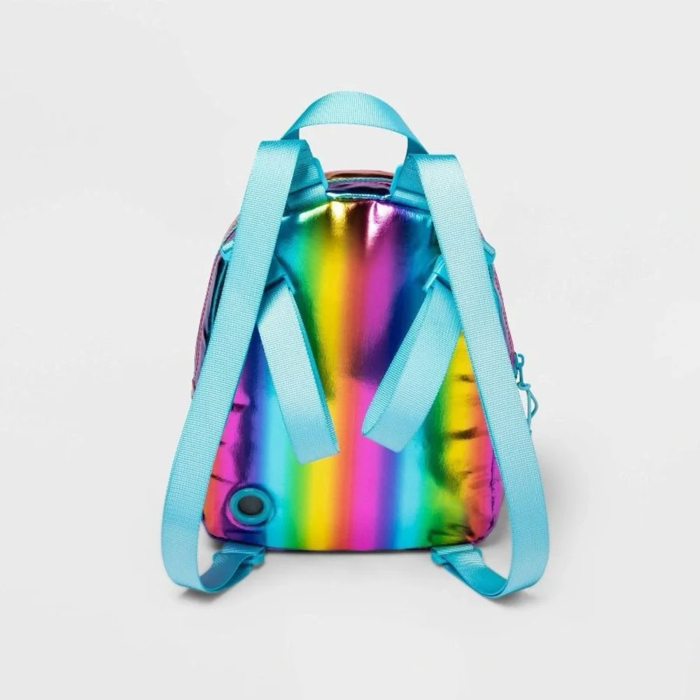Cat & Jack Kids’ 10” Adaptive Rainbow Quilted Mini Backpack